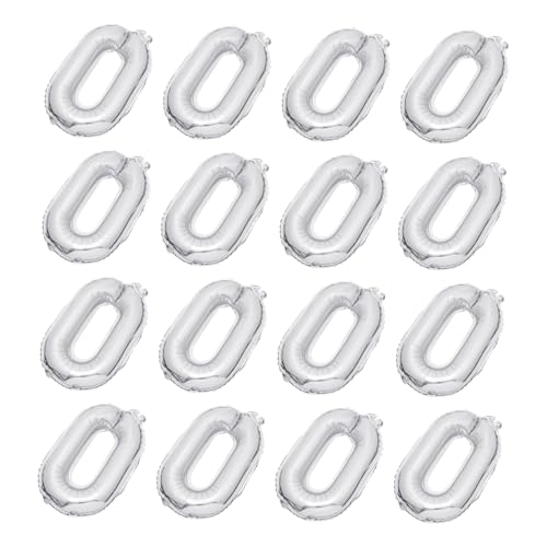 Parliky 20 Stück Teiliges Silberne Aluminiumfolie Ballons Wiederverwendbare Partydeko Kreative Luftballons für Geburtstag Hochzeit Festliche Atmosphäre Steigern Parliky 20 Stück Teiliges Silberne Aluminiumfolie Ballons Wiederverwendbare Partydeko Kreative Luftballons für Geburtstag Hochzeit Festliche Atmosphäre Steigern von Parliky