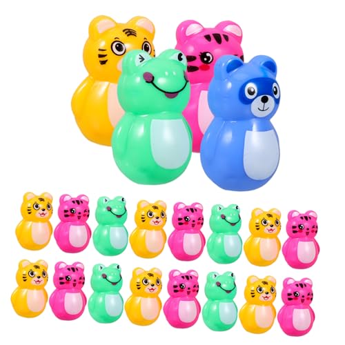 Parliky 24 Stück Teiliges Mini Stehauf Bunte Tierfiguren als Niedliche Schreibtisch Ornamente Kreatives Montessori Holzspielzeug für für Bürodekoration Parliky 24 Stück Teiliges Mini Stehauf Bunte Tierfiguren als Niedliche Schreibtisch Ornamente Kreatives Montessori Holzspielzeug für für Bürodekoration von Parliky
