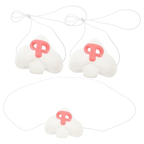 Parliky 3 STÜCKE Teiliges Cosplay Hasen Nasen Austauschbar Elastisch und Osterparty Deko Tierisches Kostümzubehör für Bühne Fasching Halloween und Verkleidung von Parliky