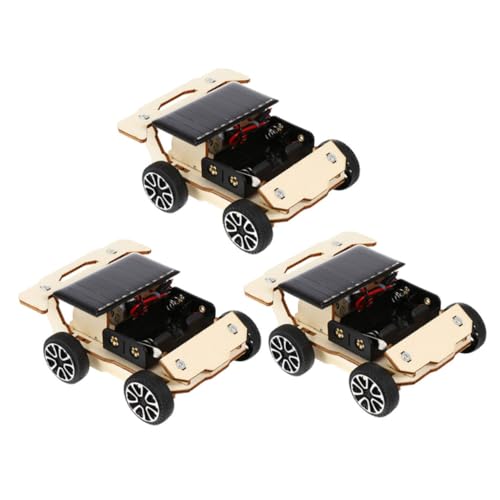 Parliky 3 Sätze Solarauto Bausatz Wissenschaftliches Experimentier Mini Solarmodell für Schulprojekte Langlebiges Sicheres Material Pädagogisch Wertvolles DIY Lernspielzeug von Parliky