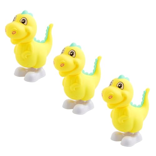 Parliky 3 Stück Teiliges Aufziehspielzeug Dinosaurier Bunte Springende Tiere mit Lebensechter Bewegung Sicher Abgerundete Kanten für Ab Jahren Zufällige Farbe Zufällige Farbe von Parliky