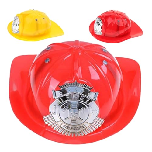 Parliky 3 Stück Teiliges Feuerwehrhelm Robustem Kunststoff für Rollenspiele Geburtstagsfeiern und Fasching Inklusive Roten und Gelbem Helm Fördert Fantasievolles und Parliky 3 Stück Teiliges Feuerwehrhelm Robustem Kunststoff für Rollenspiele Geburtstagsfeiern und Fasching Inklusive Roten und Gelbem Helm Fördert Fantasievolles und von Parliky