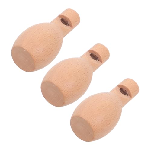 Parliky 3 Stück Teiliges Mini Holzpfeifen für Unfertige Musikinstrumente für DIY Bastelprojekte für Frühkindliches Lernen und Teamaktivitäten der Vorschule von Parliky