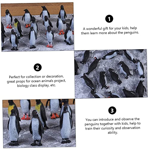 Parliky 32 Stück Teiliges Pinguinmodell aus Realistische Tierfiguren Multifunktionale Deko und Langlebig Pädagogisch für Lebensechte Simulation als und Wohnaccessoire von Parliky
