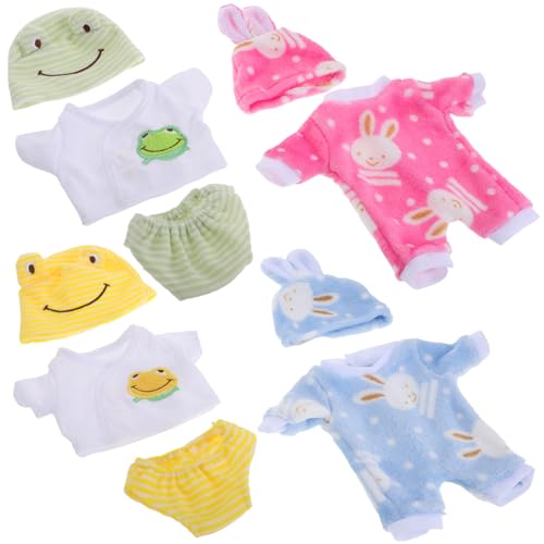 Parliky 4 Sätze Teiliges Puppen Strampler American Dolls Realistische Kinderfreundliche Puppenkleidung Weiche Tiermotive Einfaches Anziehen Vielseitiges Outfit für Puppen spielspaß Parliky 4 Sätze Teiliges Puppen Strampler American Dolls Realistische Kinderfreundliche Puppenkleidung Weiche Tiermotive Einfaches Anziehen Vielseitiges Outfit für Puppen spielspaß von Parliky