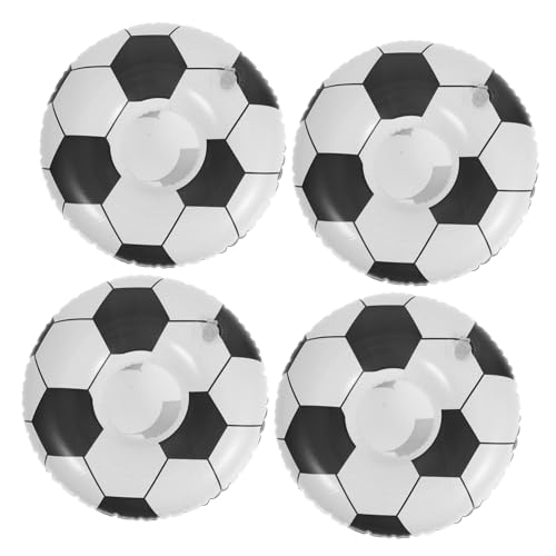 Parliky 4 Stück Aufblasbarer PVC Fußball Getränkehalter Schwimmender Becherhalter Poolparty Strand Party Zubehör für Sportfans und Tropische Events Wiederverwendbar Parliky 4 Stück Aufblasbarer PVC Fußball Getränkehalter Schwimmender Becherhalter Poolparty Strand Party Zubehör für Sportfans und Tropische Events Wiederverwendbar von Parliky