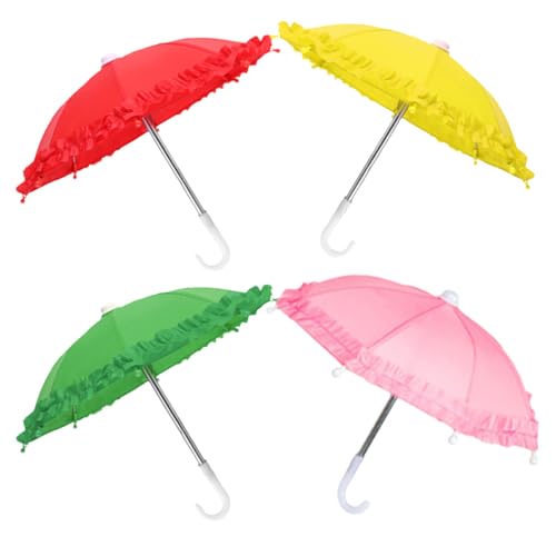 Parliky 4 Stück Mini Regenschirm Bunte Miniatur Regenschirme für Dekoration und Fotorequisiten für Puppenhaus und Kinderzimmer Farben Grün Rot Gelb Parliky 4 Stück Mini Regenschirm Bunte Miniatur Regenschirme für Dekoration und Fotorequisiten für Puppenhaus und Kinderzimmer Farben Grün Rot Gelb von Parliky