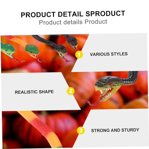 Parliky 4 Stück Teiliges Halloween Schlangen Realistisch Künstliche Schlangen als Gruselige Festival Cosplay Requisiten und Party Deko für Gelb Schwarz Rot Weiß Grün Grün und Schwarz Parliky 4 Stück Teiliges Halloween Schlangen Realistisch Künstliche Schlangen als Gruselige Festival Cosplay Requisiten und Party Deko für Gelb Schwarz Rot Weiß Grün Grün und Schwarz von Parliky