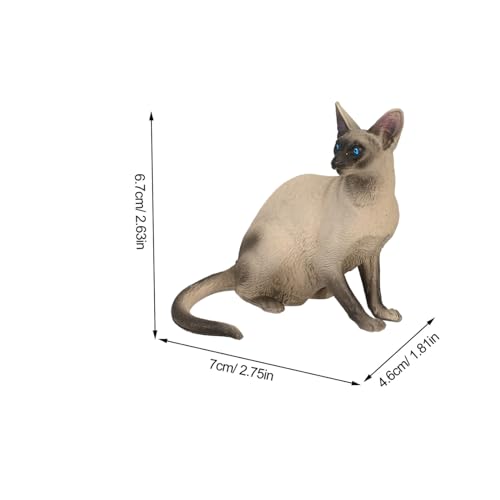 Parliky 4 Stück Teiliges Kleine Realistische Katzenfiguren aus Robustem Kunststoff Detailgetreue Katzenmodelle mit Lebensechten Posen Farbige zur Dekoration und Kindlichen von Parliky