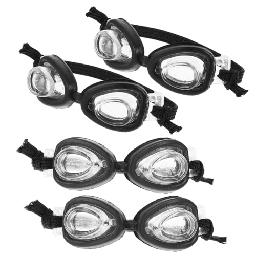 Parliky 4 Stück Teiliges Mini Schwimmbrillen für Puppen Leichtes Kunststoffmaterial Strapazierfähig Modisches Puppen-Dress-up Zubehör für DIY Dekoration und Puppenmode Parliky 4 Stück Teiliges Mini Schwimmbrillen für Puppen Leichtes Kunststoffmaterial Strapazierfähig Modisches Puppen-Dress-up Zubehör für DIY Dekoration und Puppenmode von Parliky