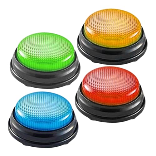 Parliky 4 Stück Trivia Spielshow Tasten mit Sound Knöpfe für Klassenraumspiele und Familienaktivitäten Leuchtende Antworttasten für Aufregenden Quiz Spaß Parliky 4 Stück Trivia Spielshow Tasten mit Sound Knöpfe für Klassenraumspiele und Familienaktivitäten Leuchtende Antworttasten für Aufregenden Quiz Spaß von Parliky