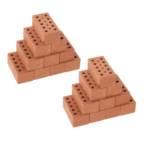 Parliky 40 Stück Teiliges DIY Miniatur Ziegelsteine aus Clay Realistische Kleine Bausteine für Architekturmodelle Sandtisch Gartenlandschaft Geeignet für Bastelfans Parliky 40 Stück Teiliges DIY Miniatur Ziegelsteine aus Clay Realistische Kleine Bausteine für Architekturmodelle Sandtisch Gartenlandschaft Geeignet für Bastelfans von Parliky
