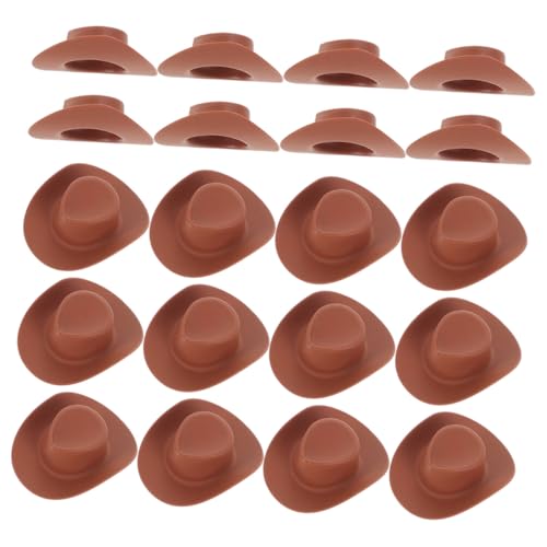 Parliky 40 Stück Teiliges Mini Cowboyhut aus Kunststoff Kleine Braune Hüte für Basteln Puppendekoration DIY Miniatur Cowboyhüte für Party und Wohnkultur Parliky 40 Stück Teiliges Mini Cowboyhut aus Kunststoff Kleine Braune Hüte für Basteln Puppendekoration DIY Miniatur Cowboyhüte für Party und Wohnkultur von Parliky