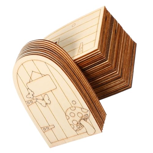 Parliky 45 Stück Teiliges Holz Unbemalt mit Fenstern Vielseitige Miniatur-gartentüren aus Robustem Holz für Kreative DIY-Dekorationen für Feengärten Puppenhäuser und Fantasievolle Parliky 45 Stück Teiliges Holz Unbemalt mit Fenstern Vielseitige Miniatur-gartentüren aus Robustem Holz für Kreative DIY-Dekorationen für Feengärten Puppenhäuser und Fantasievolle von Parliky