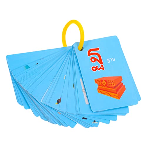 Parliky 45 Stück Teiliges Thai Vokabel Lernkarten für Bunte Flashcards mit Wortbildern zur Sprachförderung Spielerisch Thai Sprache Lernen für Frühe Sprachentwicklung und von Parliky