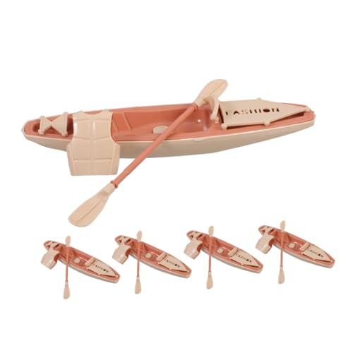 Parliky 5 Sätze Miniatur Kajakmodell mit Paddel und Schwimmweste Stabiles Kunststoff Kajakspielzeug Detailgetreue Mini Boot Figur für Puppenhaus Deko Outdoor Parliky 5 Sätze Miniatur Kajakmodell mit Paddel und Schwimmweste Stabiles Kunststoff Kajakspielzeug Detailgetreue Mini Boot Figur für Puppenhaus Deko Outdoor von Parliky