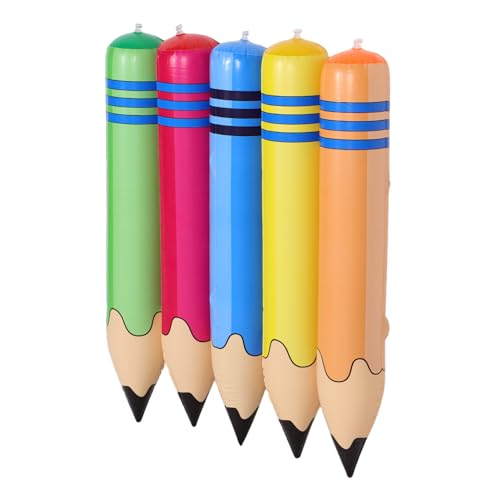 Parliky 5 Stück Teiliges Aufblasbare Jumbo Bleistifte PVC als Lustige Requisiten für Kindergarten Sportveranstaltungen Vielseitig Nutzbar als Hammer Langhantel Lernspielzeug Parliky 5 Stück Teiliges Aufblasbare Jumbo Bleistifte PVC als Lustige Requisiten für Kindergarten Sportveranstaltungen Vielseitig Nutzbar als Hammer Langhantel Lernspielzeug von Parliky