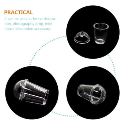 Parliky 5 Stück Teiliges Miniatur Kaffeetassen Modelle Transparent Mini Milchtee Becher Realistische Mini Becher Figuren Für DIY Basteln Wohnkultur Und Puppenhaus Zubehör Parliky 5 Stück Teiliges Miniatur Kaffeetassen Modelle Transparent Mini Milchtee Becher Realistische Mini Becher Figuren Für DIY Basteln Wohnkultur Und Puppenhaus Zubehör von Parliky
