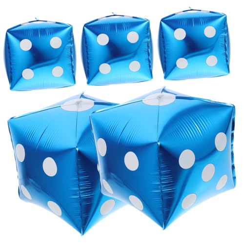 Parliky 5 Stück Würfel Folienballons Aluminiumfolie Partydeko Blau Würfelform Themenparty Geburtstag Spielabend Faschingsparty Deko Parliky 5 Stück Würfel Folienballons Aluminiumfolie Partydeko Blau Würfelform Themenparty Geburtstag Spielabend Faschingsparty Deko von Parliky
