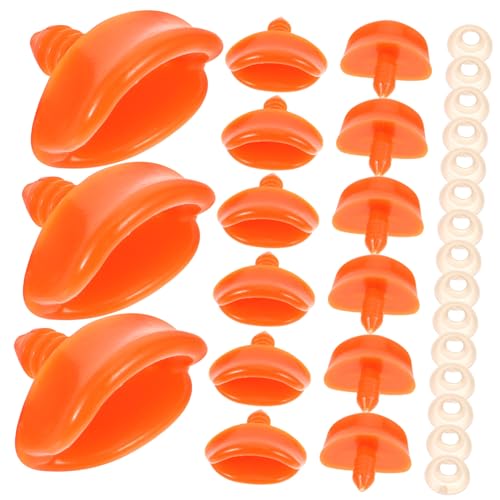 Parliky 50 Stück DIY Entenschnabel Bastelset mit Dichtung Resin Mund Ersatzteile für Mädchen Handgefertigte Munddekoration Zubehör für Entenfiguren von Parliky
