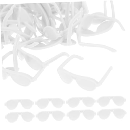 Parliky 50 Stück Miniatur Puppenbrillen Kunststoff Sonnenbrillen für Puppenhaus DIY Bastelzubehör Weiß Kreative Mini Sonnenbrillen Puppen Dekoration Zubehör Parliky 50 Stück Miniatur Puppenbrillen Kunststoff Sonnenbrillen für Puppenhaus DIY Bastelzubehör Weiß Kreative Mini Sonnenbrillen Puppen Dekoration Zubehör von Parliky