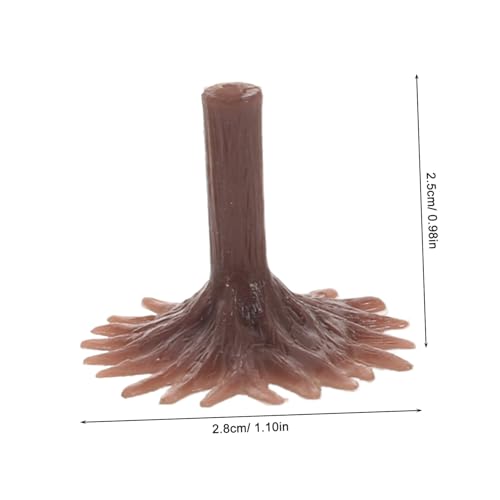 Parliky 50 Stück Modellbaum Ständer Kunststoff Braun Realistisches Design Langlebig Vielseitig für Modellbau Landschaft Diorama Eisenbahn Schnelle Montage DIY Zubehör von Parliky