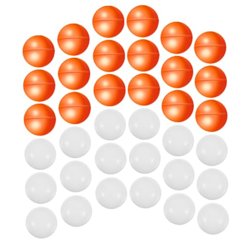 Parliky 50 Stück Öffbare Lotteriekugeln in Orange und Weiß Leichte Kunststoff bälle für Partyspiele Runder Raffle Ball mit Glatter Oberfläche für Gewinnspiele und Feierlichkeiten von Parliky