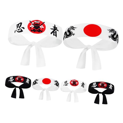 Parliky Authentische Japanische Stirnbänder 6-teiliges Set Ninja- Für Cosplay Sport Koch Und Partys Parliky Authentische Japanische Stirnbänder 6-teiliges Set Ninja- Für Cosplay Sport Koch Und Partys von Parliky
