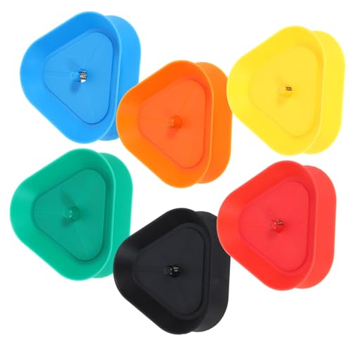 Parliky 6 Stück Teiliges Poker Kartenhalter aus Robustem Abs Dreieckiger Spielkartenhalter für Freihändiges Halten und Stabiles Aufstellen für Kartenspiele und Familienunterhaltung von Parliky