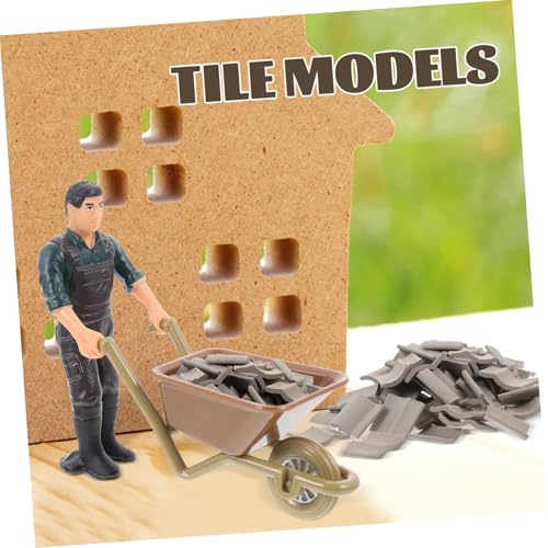 Parliky 60 Stück Teiliges Miniatur dachziegel Modell aus Langlebigem Material Realistische Mini Hausziegel für DIY Mikrolandschaften für Bastelprojekte und Sandtisch deko Kindgerecht und Parliky 60 Stück Teiliges Miniatur dachziegel Modell aus Langlebigem Material Realistische Mini Hausziegel für DIY Mikrolandschaften für Bastelprojekte und Sandtisch deko Kindgerecht und von Parliky