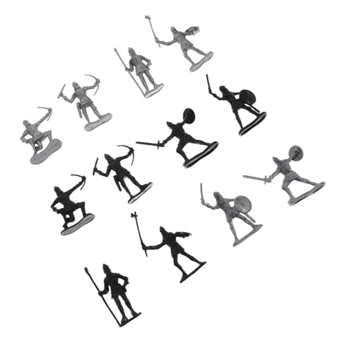 Parliky 60 Stück Teiliges Mittelalterliche Ritter Figuren aus Kunststoff Detailreiche Antike Soldaten Miniaturen für Historisches für Klassenzimmerprojekte und Ritter von Parliky