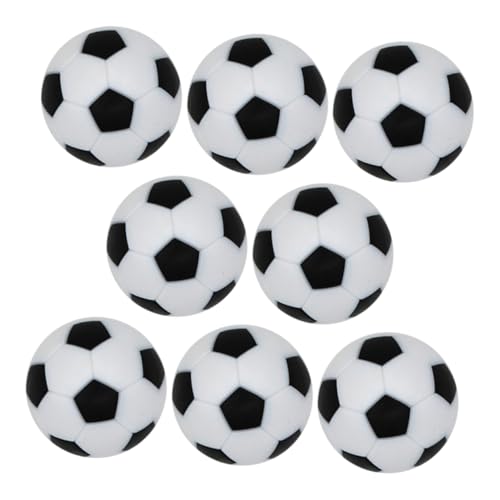 Parliky 8pcs Mini Fußball Tisch Foosballs Ersatz Ball Kleine Fußballbälle Tragbarer Foosball -Tisch Fußball Ersatztisch Fußball Foosball Tisch Ersatzteile Kit Kit von Parliky