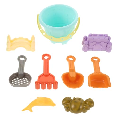 Parliky 9 Stück Teiliges Sandspielzeug mit Sandkasten-eimern Schaufeln Rechen und Sandformen Kindersicheres Strandspielzeug für Feinmotorische und Kreatives Sandburgenbauen im Sommer Parliky 9 Stück Teiliges Sandspielzeug mit Sandkasten-eimern Schaufeln Rechen und Sandformen Kindersicheres Strandspielzeug für Feinmotorische und Kreatives Sandburgenbauen im Sommer von Parliky