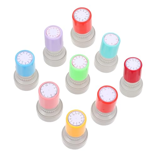 Parliky 9 Stück Uhr Stempel Teilig Lernstempel für Erkennen Selbststempelnd Leicht zu Bedienen Buntes Farben Sicherer für Kreative Lernspiele Zufällige Farbe Zufällige Farbe Parliky 9 Stück Uhr Stempel Teilig Lernstempel für Erkennen Selbststempelnd Leicht zu Bedienen Buntes Farben Sicherer für Kreative Lernspiele Zufällige Farbe Zufällige Farbe von Parliky
