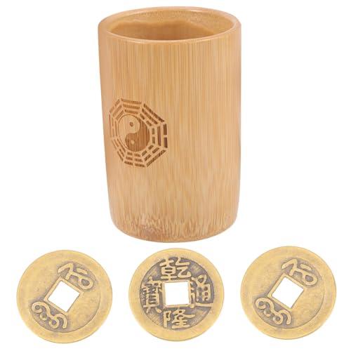 Parliky Bambus Divinationsspiel mit Chinesischem Eimer Inklusive Kupfermünzen Traditionelles Feng Shui für Wahrsagerei und Familienrituale Handliches Lernwerkzeug Parliky Bambus Divinationsspiel mit Chinesischem Eimer Inklusive Kupfermünzen Traditionelles Feng Shui für Wahrsagerei und Familienrituale Handliches Lernwerkzeug von Parliky