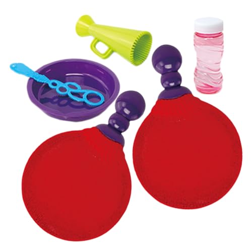 Parliky Bubble Blowing Set Ball Bubble Racket mit Ergonomischem Griff Robustes Material Bunte Seifenblasen für Garten Outdoor Spiele Geburtstags Mitgebsel für Familien Parliky Bubble Blowing Set Ball Bubble Racket mit Ergonomischem Griff Robustes Material Bunte Seifenblasen für Garten Outdoor Spiele Geburtstags Mitgebsel für Familien von Parliky