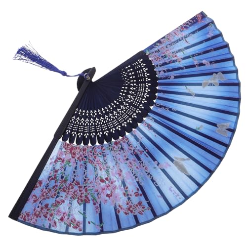 Parliky Chinesischer Faltbarer Handfächer Leichte Kompakte Deko für Hochzeit Bühne und Tanz Traditionelles Design mit Klarem Druck und Lebendigen Farben Vielseitig Verwendbar als Foto von Parliky