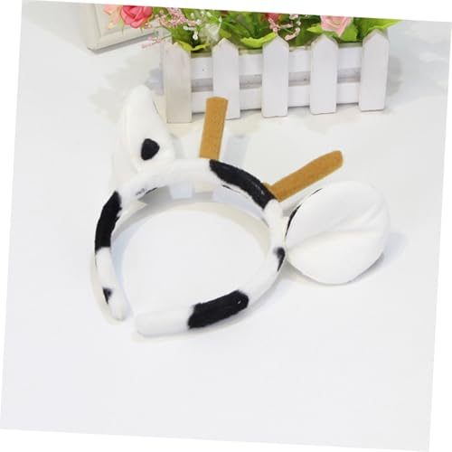 Parliky Cow Ear Antlers Haarreif für Leichtes Lustiges Party Haaraccessoire für Kostümparty und Cosplay Modischer Stirnband Kopfschmuck für Mädchen und Jungen von Parliky