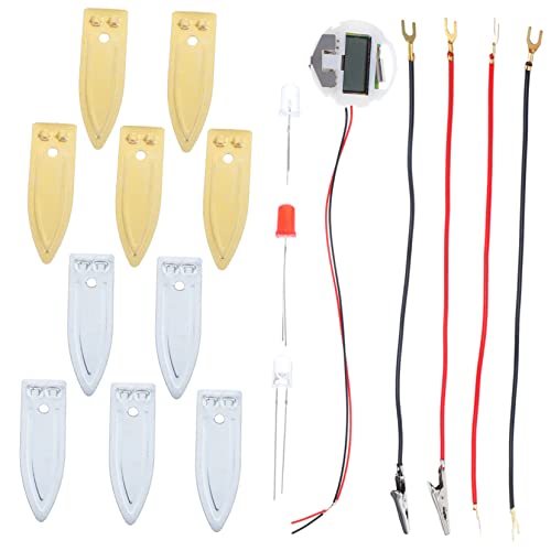 Parliky DIY Fruchtbatterie Experimentierset für Früchte Stromerzeugung Kit mit Kupfer Elektroden Wissenschaftliches Lernspielzeug Kreativität und Praktischen Fähigkeiten von Parliky