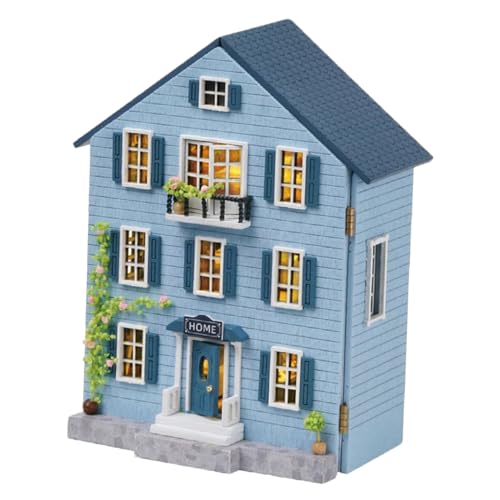 Parliky DIY Miniatur Puppenhaus Bausatz mit Möbeln Mini Holzhaus Modell für Teens Kreatives Miniaturhaus Dekor Tragbares Handwerksspielzeug für Familie und Reisen Parliky DIY Miniatur Puppenhaus Bausatz mit Möbeln Mini Holzhaus Modell für Teens Kreatives Miniaturhaus Dekor Tragbares Handwerksspielzeug für Familie und Reisen von Parliky