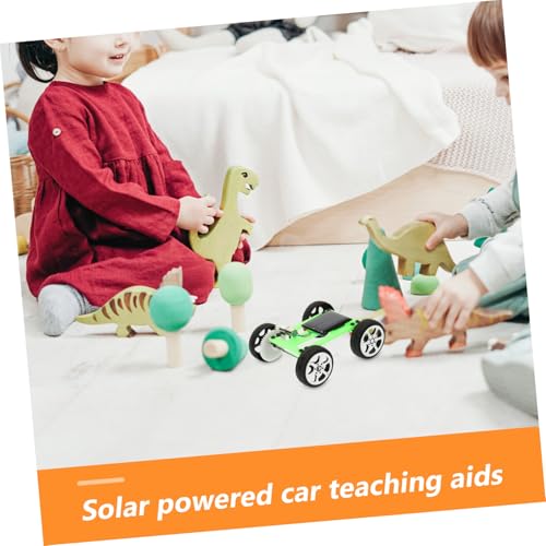 Parliky DIY Solar Auto Modellbausatz Solarbetriebener Elektromotor Wissenschaftliches Experimentier zur Montage und Pädagogischen Grünes Solarauto von Parliky