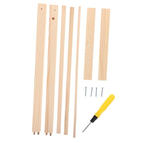 Parliky Doll Clothes Organizer Holz Puppenkleiderhalter Einfaches Design Praktisch Langlebig Für Kinderzimmer Kleidung Aufbewahrung von Parliky