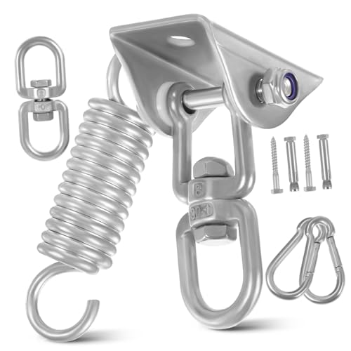 Parliky Edelstahl Schaukelhaken mit Drehung Schwerlast Aufhängung für Hängematten und Hängesessel Flexibel Rotierendes Witterungsbeständiges Swing Hanging Kit für Innen und Außenbereiche Parliky Edelstahl Schaukelhaken mit Drehung Schwerlast Aufhängung für Hängematten und Hängesessel Flexibel Rotierendes Witterungsbeständiges Swing Hanging Kit für Innen und Außenbereiche von Parliky