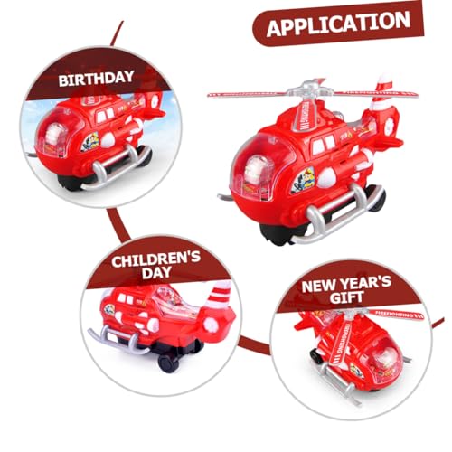 Parliky Elektrischer Spielzeughubschrauber mit Rotation und Leuchtendem Design für Handliches Kunststoffmaterial Fördert Hand Auge koordination Geeignet als Geschenk für Jungen und von Parliky
