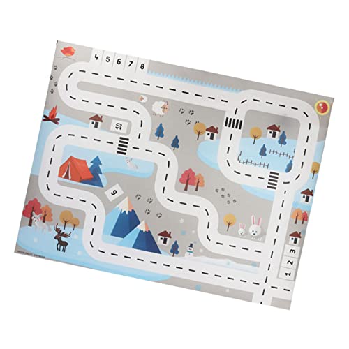 Parliky Faltbare Puzzle Spielmatte Verkehrsstraßen Design Weiche Krabbelmatte Für Junge Mädchen Und Kleinkinder Multifunktionale Bodenmatte Als Rennstrecke Und Spielteppich Für Drinnen von Parliky
