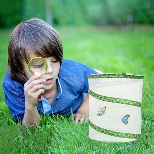 Parliky Faltbare aus Langlebigem Material Leichter Insektenkäfig für Naturerkundung Netzbedeckte Beobachtungsbox für Schmetterlinge und Kleine Tiere für Jungen und Mädchen im Freien Parliky Faltbare aus Langlebigem Material Leichter Insektenkäfig für Naturerkundung Netzbedeckte Beobachtungsbox für Schmetterlinge und Kleine Tiere für Jungen und Mädchen im Freien von Parliky