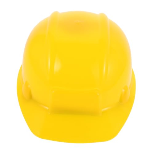 Parliky Feuerwehrhelm Gelb Bauarbeiterhelm Kunststoff Detailreiches Rollenspiel Accessoire Verstellbar Robuster Schutzhelm für Jungen und Mädchen für Karneval und Kostümpartys von Parliky
