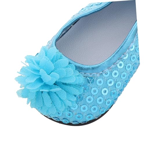 Parliky Glitzernde Puppenschuhe mit Pailletten Blumige Kleiderschuhe Sommerliche Schimmernde Low top doll Schuhe Vielseitiges Puppenzubehör für Mädchen Elegante Prinzessinnen Accessoires von Parliky