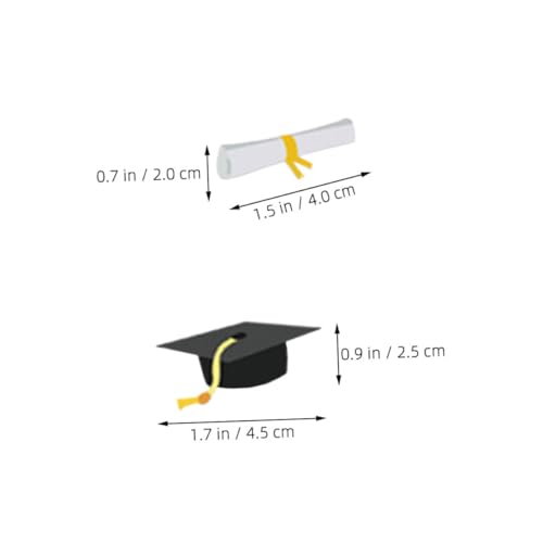 Parliky Graduation Cap Konfetti Papierstreu Dekoration für Abschlussfeier Vielseitig für Party Klassenraum Sichere Papierqualität Schnelle Einfache Tischdeko für Abi und College von Parliky