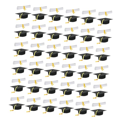 Parliky Graduationskonfetti Doktorhut Papier Partydeko Abschlussfeier Klassenzimmer Dekoration Sicher Einfach zu Verwenden Festliche Atmosphäre für Abitur und Highschool von Parliky